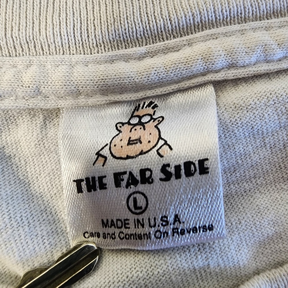 Vintage The Far Side T Shirt Large USA 1992 Mosquito Cartoon Graphic Tee - Picture 6 of 10